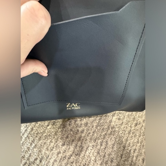 ZAC POSEN Navy Blue Eartha Top Handle Bag, NWOT! - Picture 6 of 15